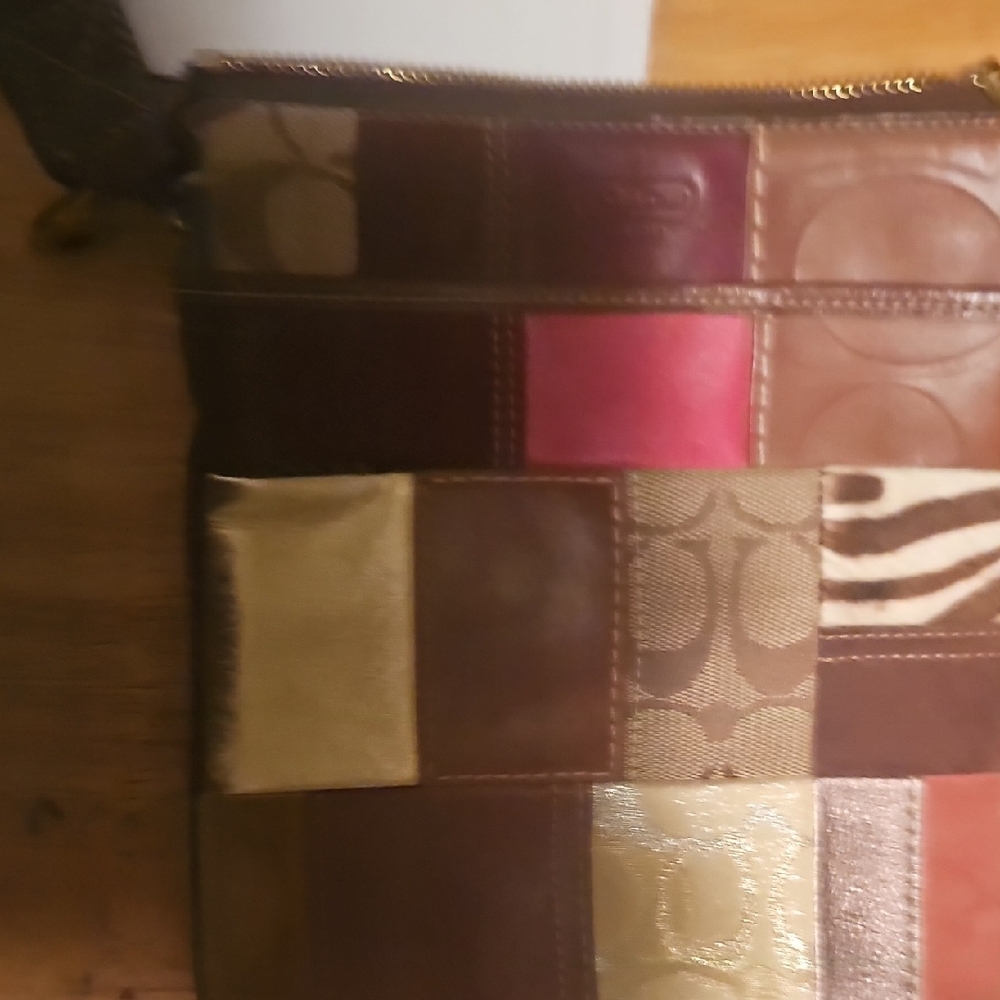 Coach Multicolor Patchwork Wristlet - image 3